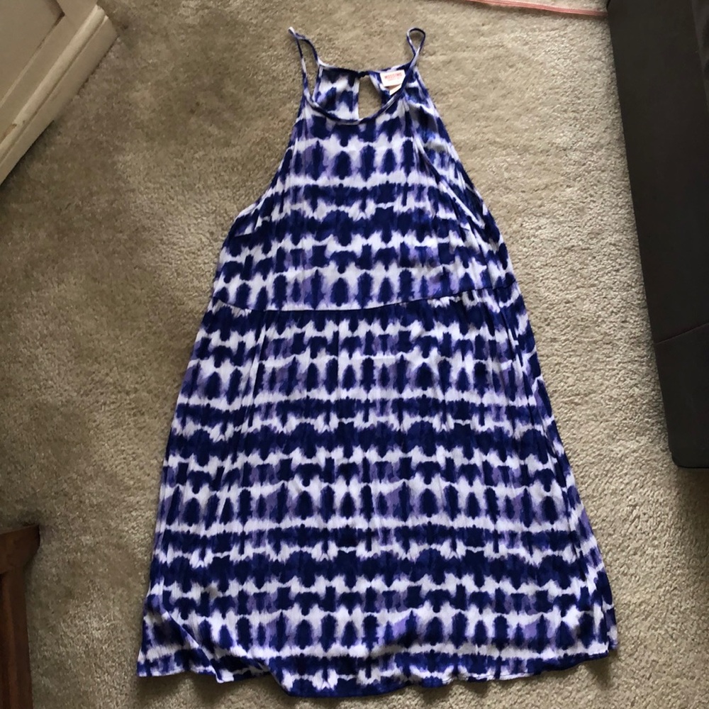 Halter tie dye dress / L